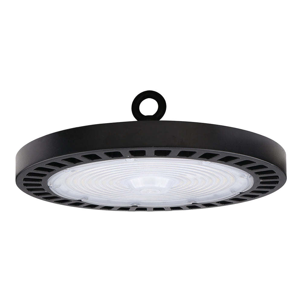 PEAK | LED Round High Bay | 100 Watt | 14500 Lumens | 5000K | 120-277V | Dimmable | Black Housing | IP65 | UL & DLC Listed