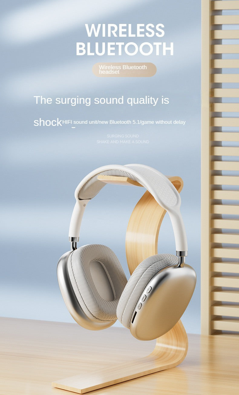 New P9 Pro Max Wireless Bluetooth Headphones HiFi Stereo Noise Cancelling Waterproof Mic Pods Over Ear Sports