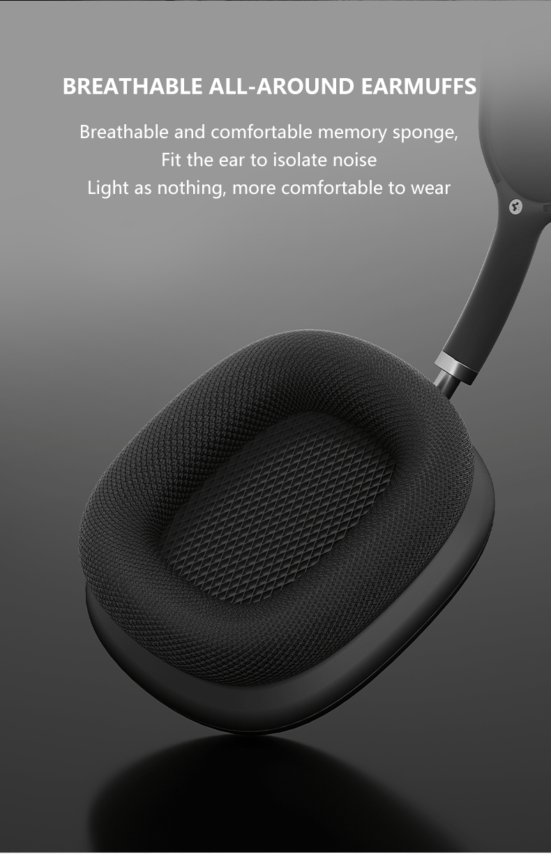 New P9 Pro Max Wireless Bluetooth Headphones HiFi Stereo Noise Cancelling Waterproof Mic Pods Over Ear Sports