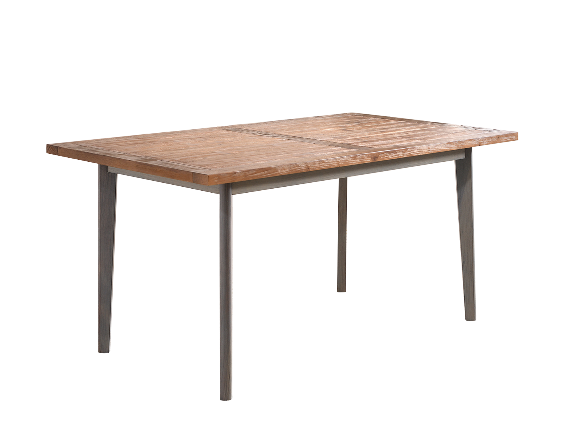 Solid Wood Vintage Dining Table, Walnut, 63"x35"x30"