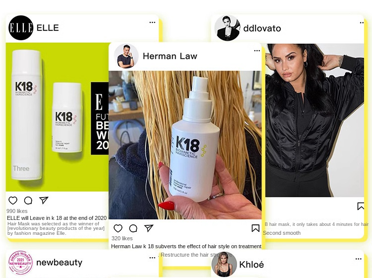 K18 Leave-In Repair Hair Mask Treatment to Repair Dry or Damaged Hair - 4 Minutes to Reverse Hair Damage from Bleach, Color, Chemical Services and Hea