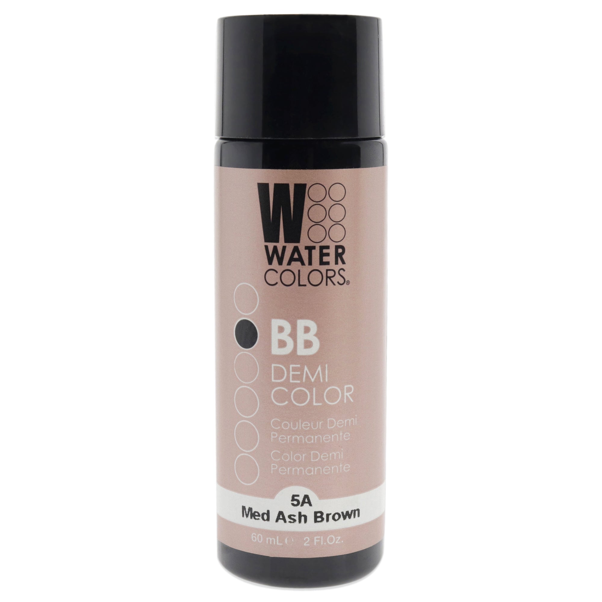 Watercolors BB Demi-Permanent Hair Color - 5A Medium Ash Brown by Tressa for Unisex - 2 oz Hair Color