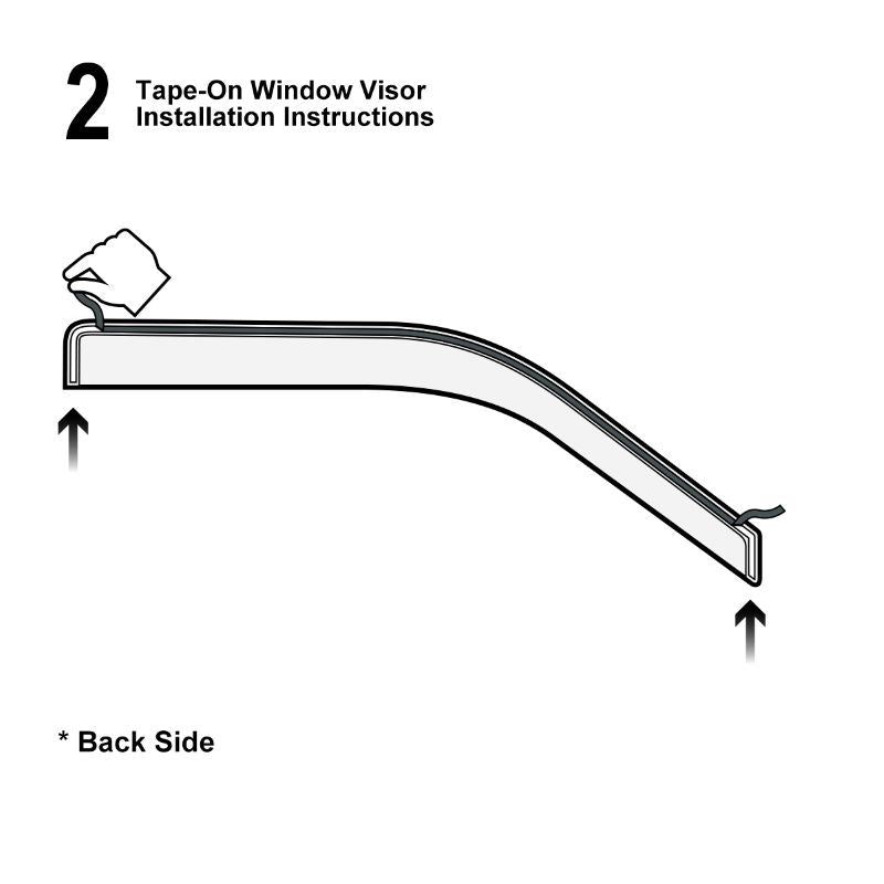 4pcs Shade Deflector Window Visors For 14-20 Jeep Cherokee