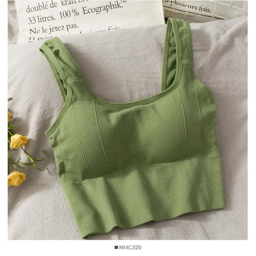 V-neck Halter Sweet Camisole Top 2021 Summer Women Sexy off-Shoulder Solid Color Sleeveless Camis Women's Clothing Tanks Tops