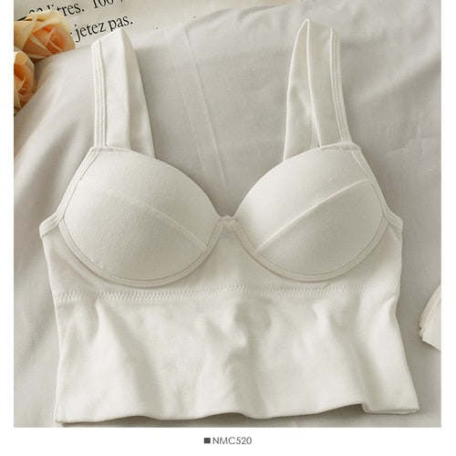 V-neck Halter Sweet Camisole Top 2021 Summer Women Sexy off-Shoulder Solid Color Sleeveless Camis Women's Clothing Tanks Tops