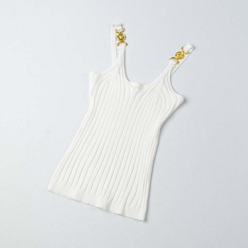 V-neck Halter Sweet Camisole Top 2021 Summer Women Sexy off-Shoulder Solid Color Sleeveless Camis Women's Clothing Tanks Tops