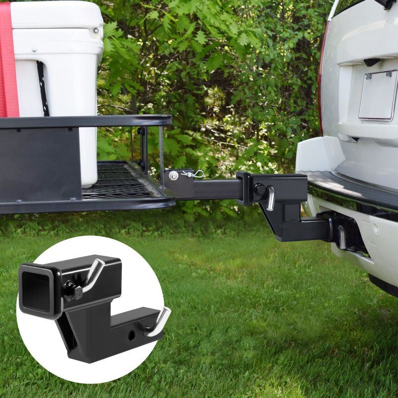 Trailer Receiver Hitch Extender Extension Adapter with Hitch Pin