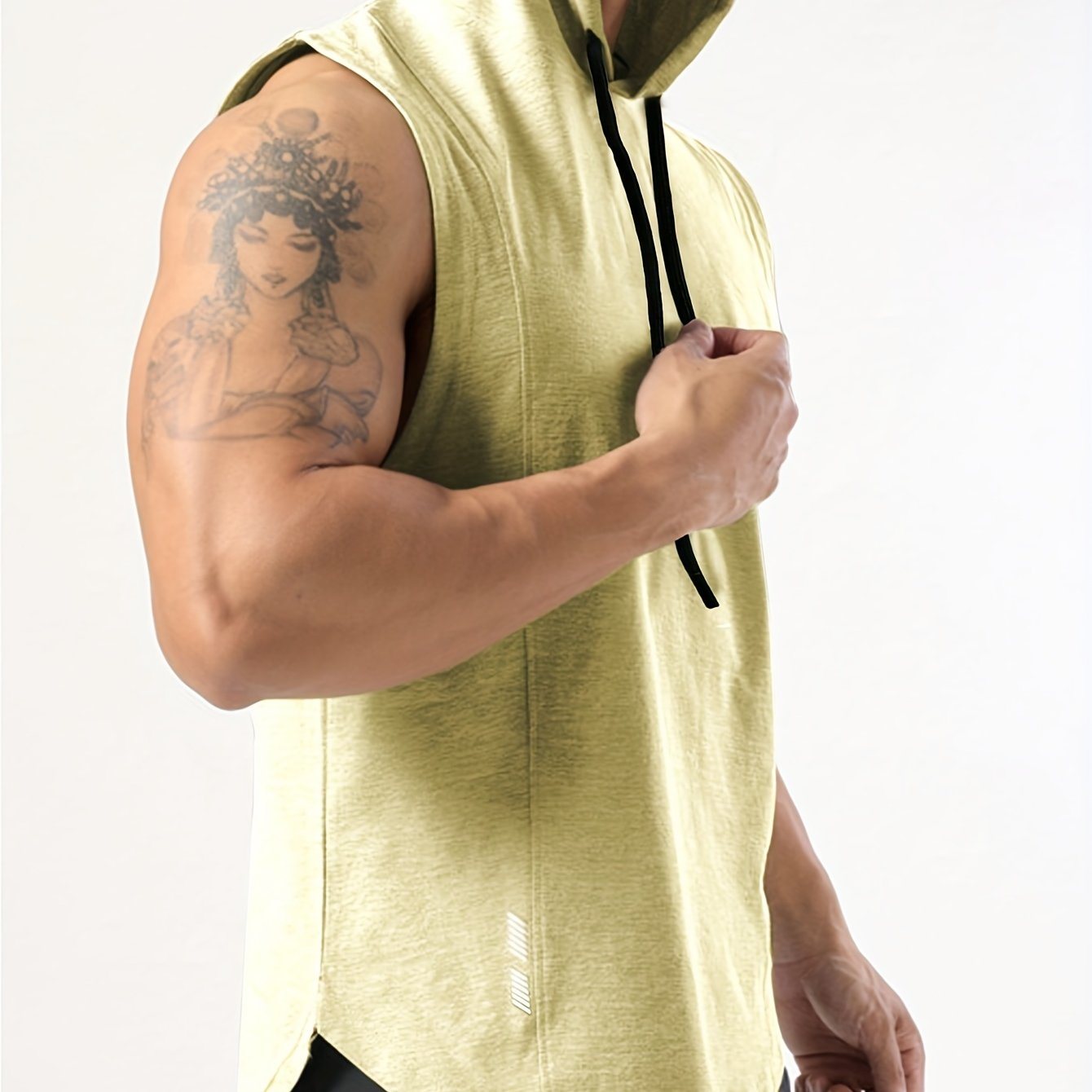 Sleek Reflective Hooded Vest Ultimate Activewear for Gym