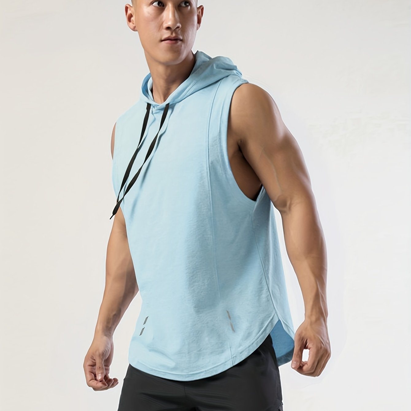 Sleek Reflective Hooded Vest Ultimate Activewear for Gym