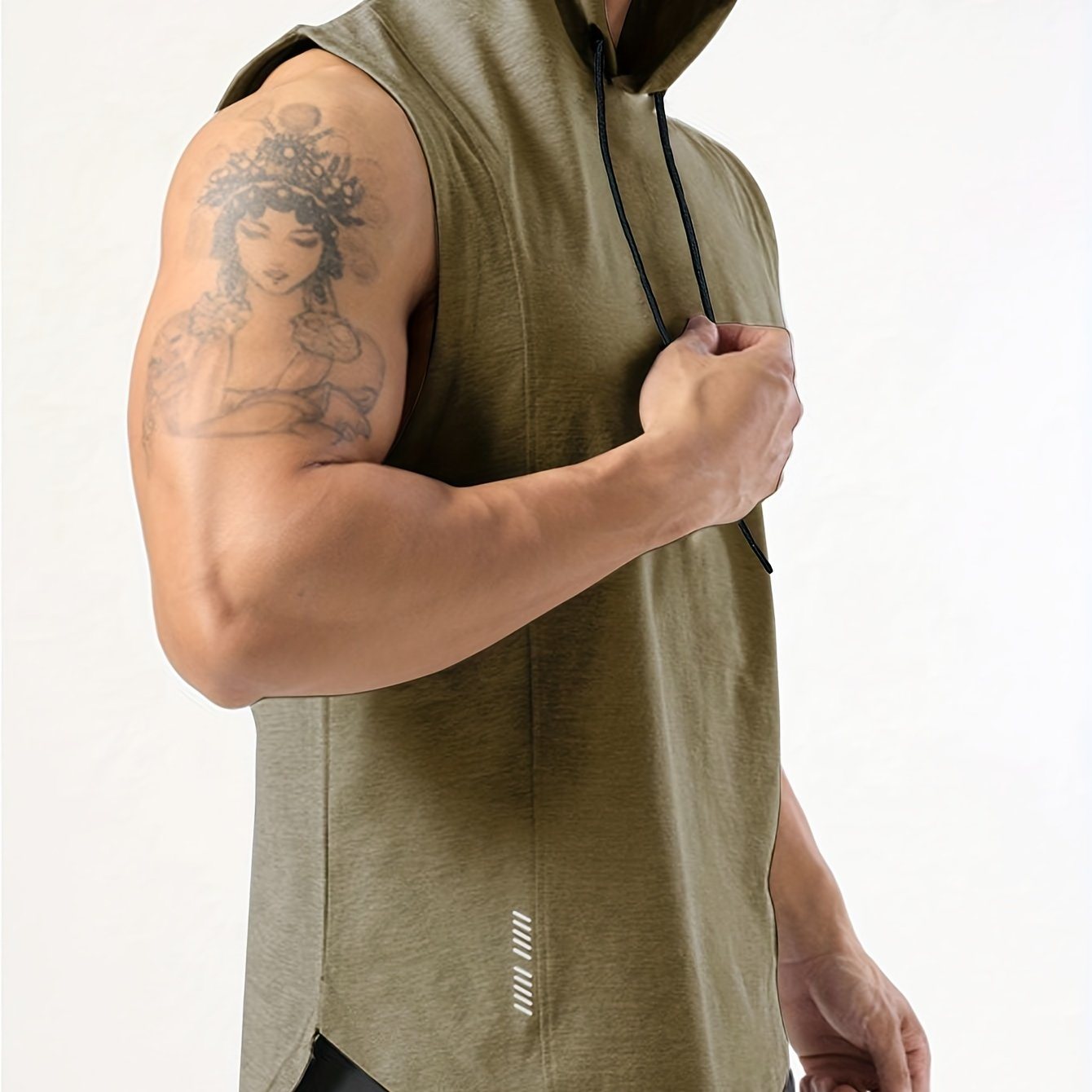 Sleek Reflective Hooded Vest Ultimate Activewear for Gym