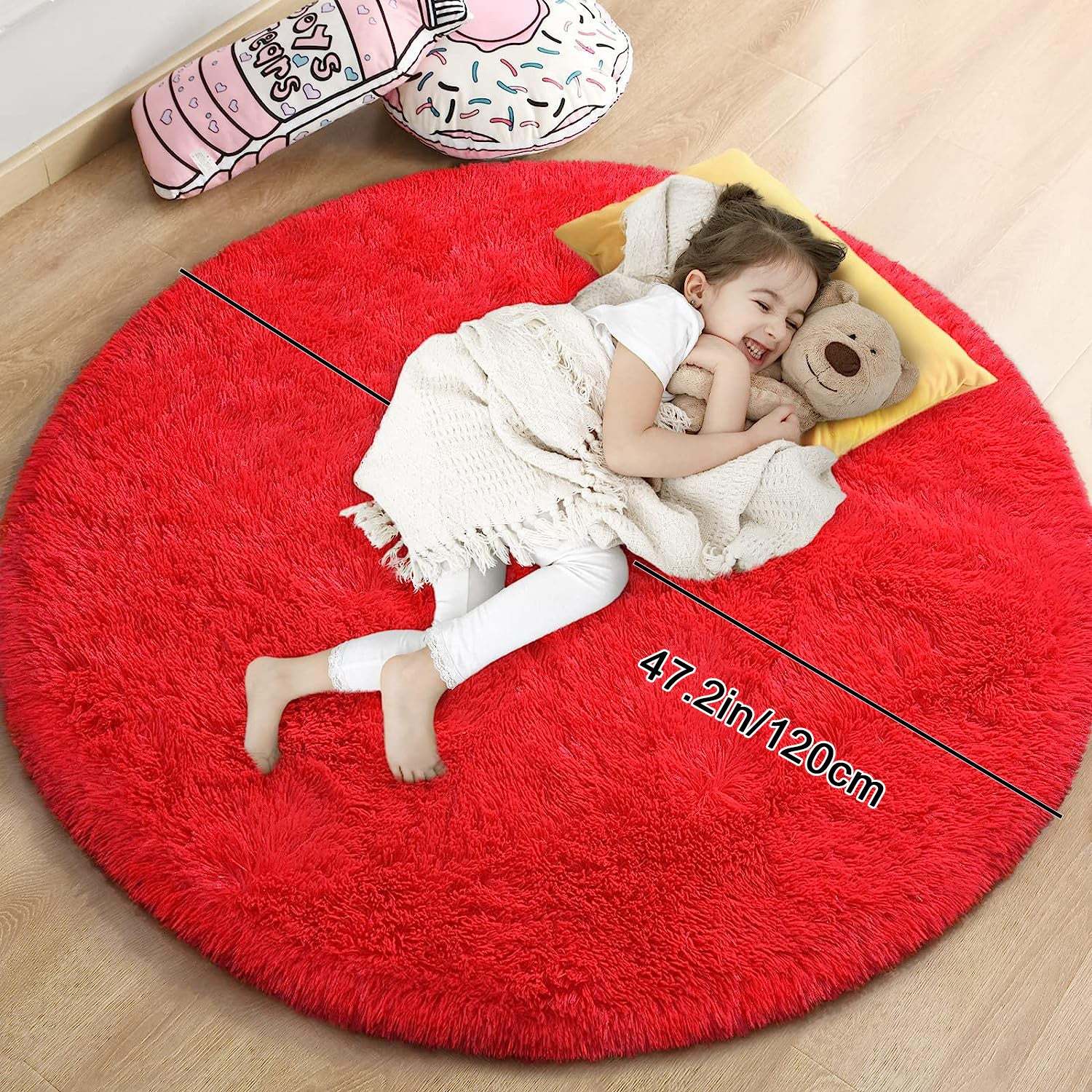 Cozy Nonslip Plush Rug perfect for Room Decoration