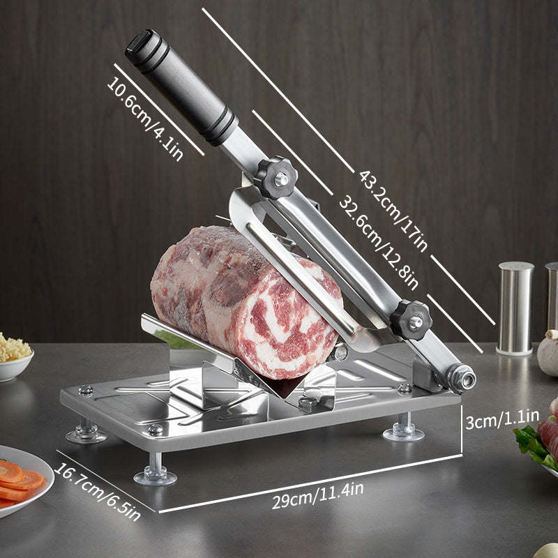 1pc Stainless Steel Manual Meat Slicer Professionalgrade Deli Slicer