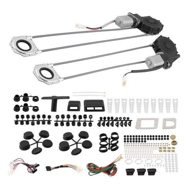 Electric Power Window Lift Regulator Conversion Kit 2 Door Pickup Universal