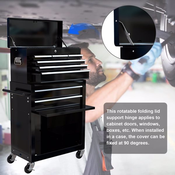8 Drawers Tool Chest Tool Box, Large Tool Cabinet with Drawers, Rolling Tool Chest with Wheels for Workshop Mechanics Garage