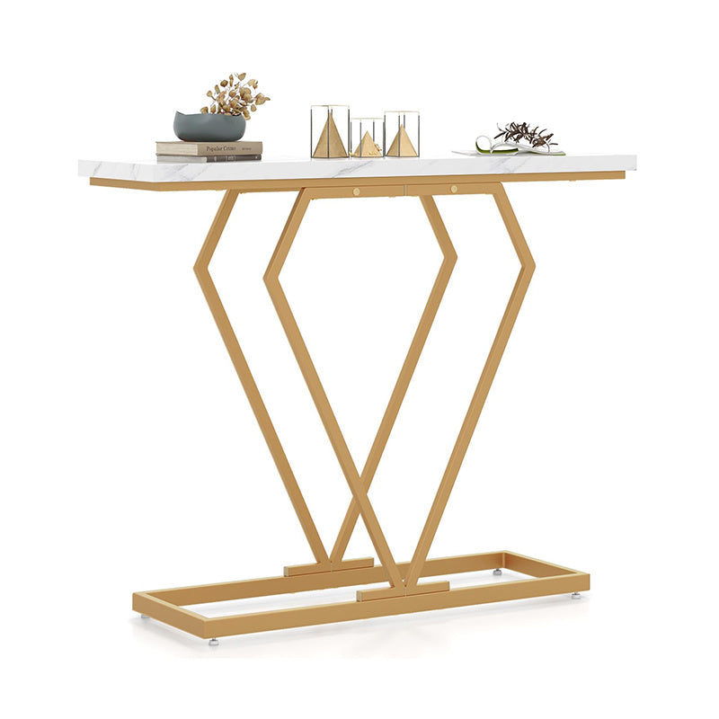Console Table with Metal Frame for Living Room Hallway