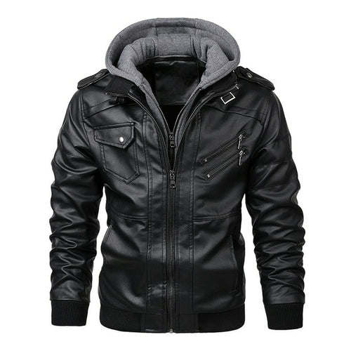 Faux Leather Biker Jacket | Leather Motorcycle Jacket | Leather Coats
