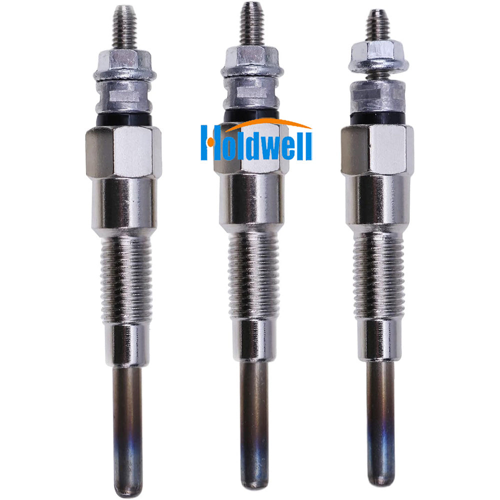 Holdwell 3Pcs Glow Plug 6670470 for Kubota D722 D902 D1005 D1105 Bobcat S100 MT50 MT52 MT55 320 321 322 428 453 E08 E10 E14 E16