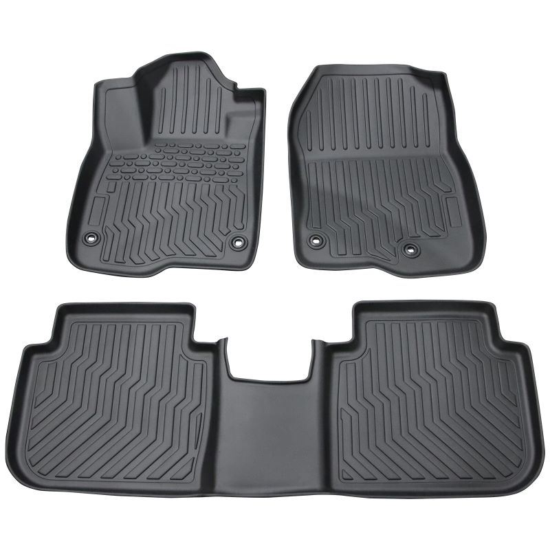Car Floor Mats for 2023 Ho*da CRV Hybrid Black All-Weather TPE Rubber Car Mats