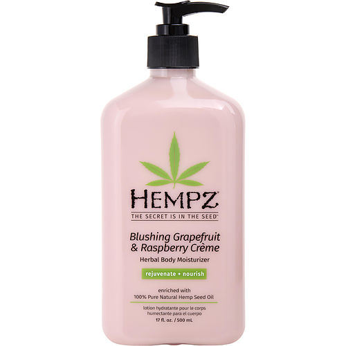 HEMPZ by Hempz HERBAL MOISTURIZER BODY LOTION- BLUSHING GRAPEFRUIT & RASPBERRY CREME 17 OZ
