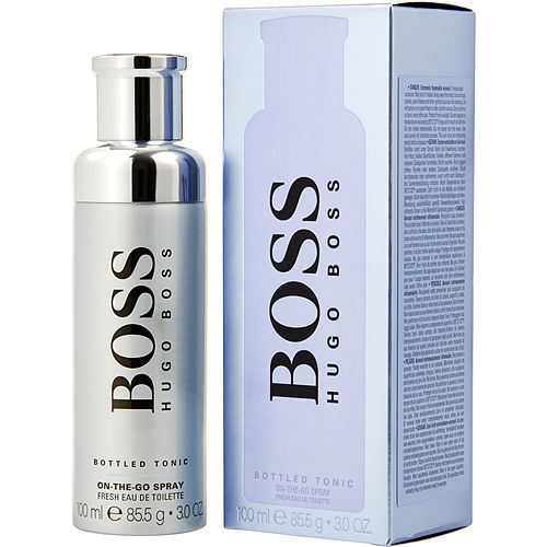BOSS BOTTLED TONIC by Hugo Boss ON THE GO FRESH EDT SPRAY 3 OZ