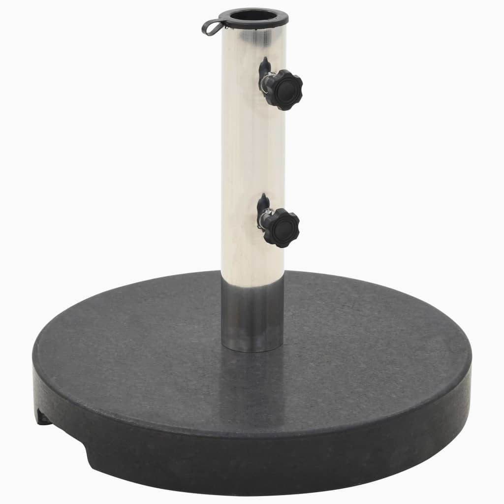 Parasol Base Granite 44.1 lb Round Black