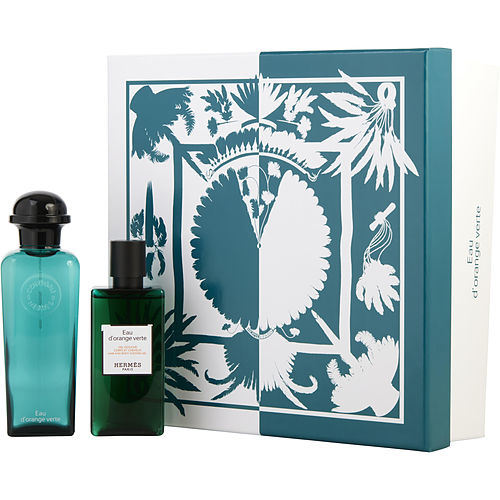HERMES D'ORANGE VERT by Hermes EAU DE COLOGNE SPRAY 3.3 OZ & SHOWER GEL 2.7 OZ