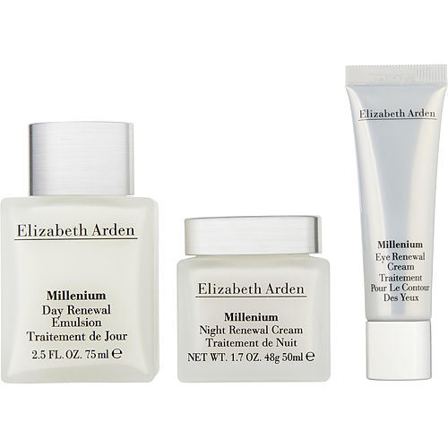 ELIZABETH ARDEN by Elizabeth Arden Millenium Set: Day Renewal Emulsion + Night Renewal Cream + Eye Renewal Cream --3pcs