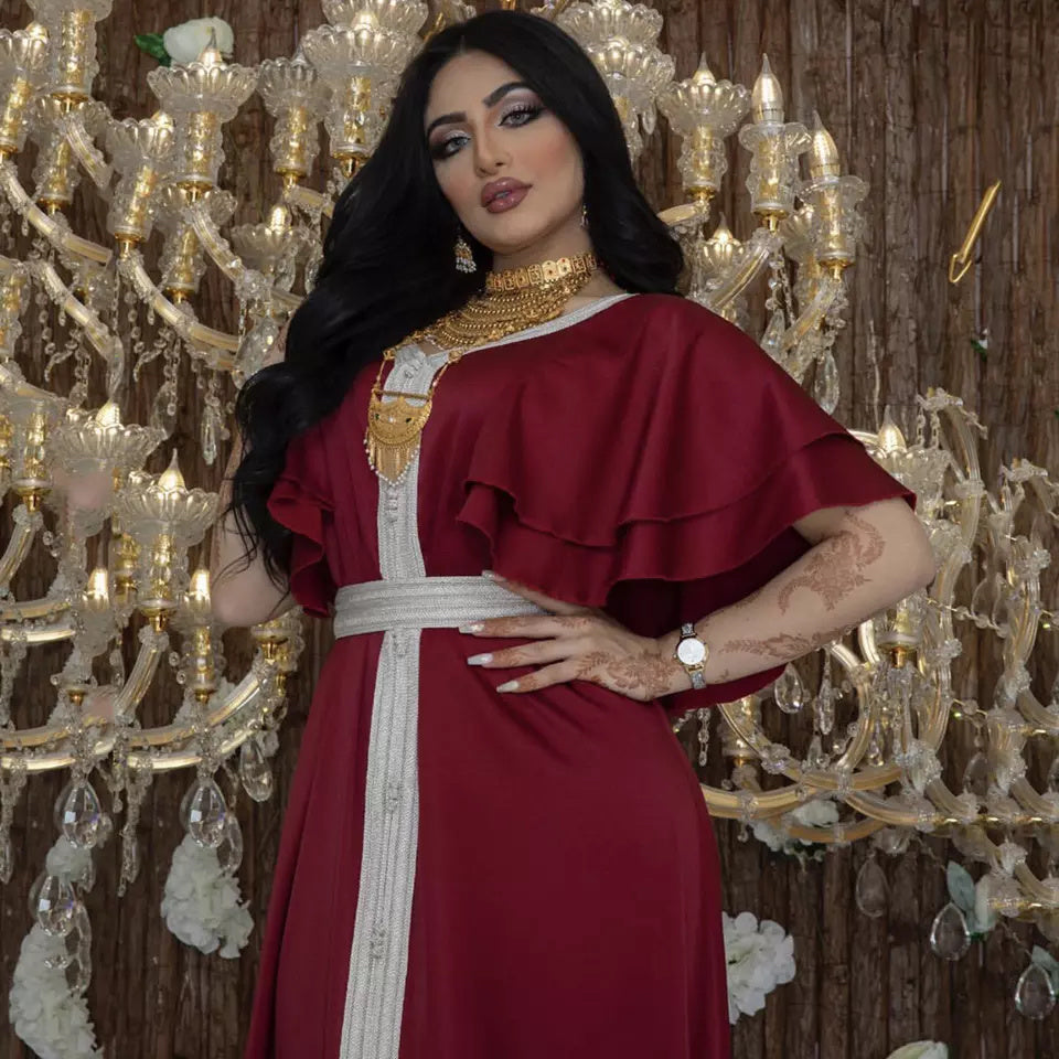 Dubai Abaya Satin Dress