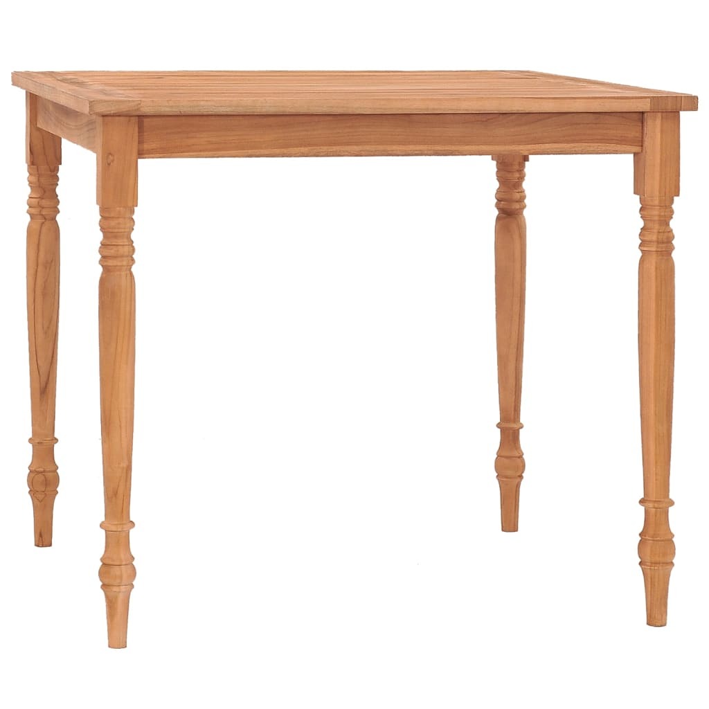 Batavia Table 33.5"x33.5"x29.5" Solid Teak Wood