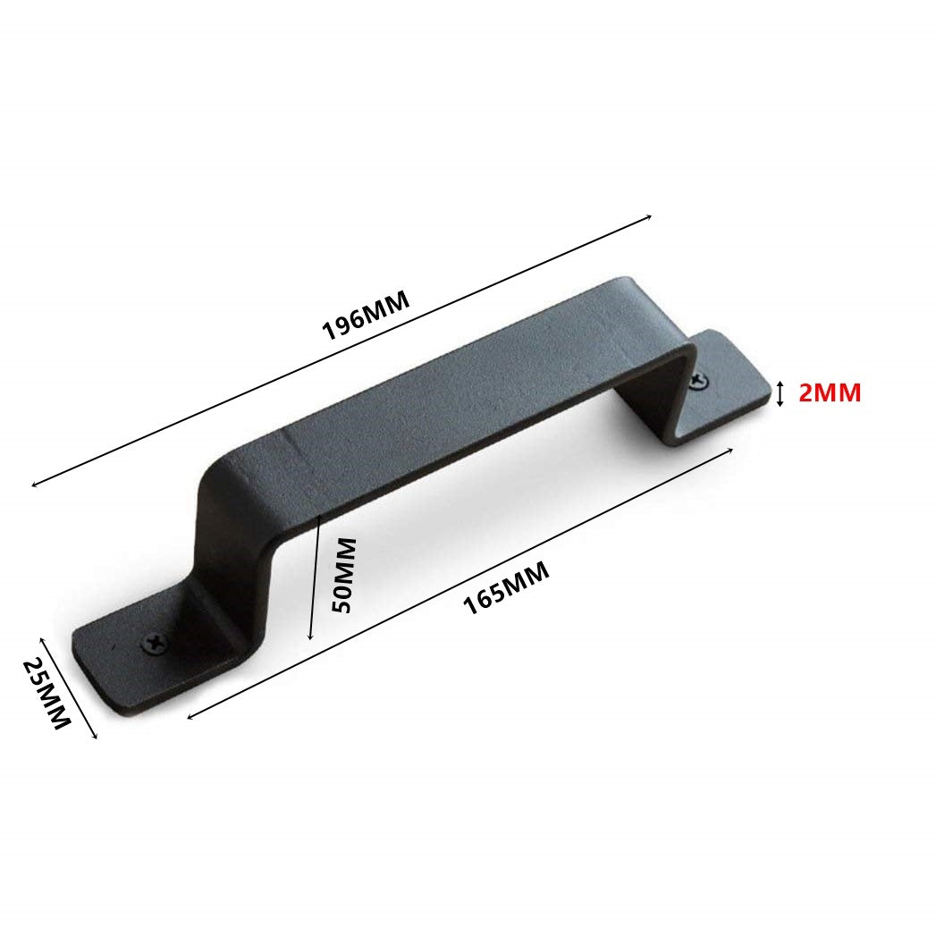 Sliding Barn Door Handle Pull Kit Heavy Duty Large Pull and Flush Set Carbon Steel Vintage Style Sliding Gate for Home Hotel