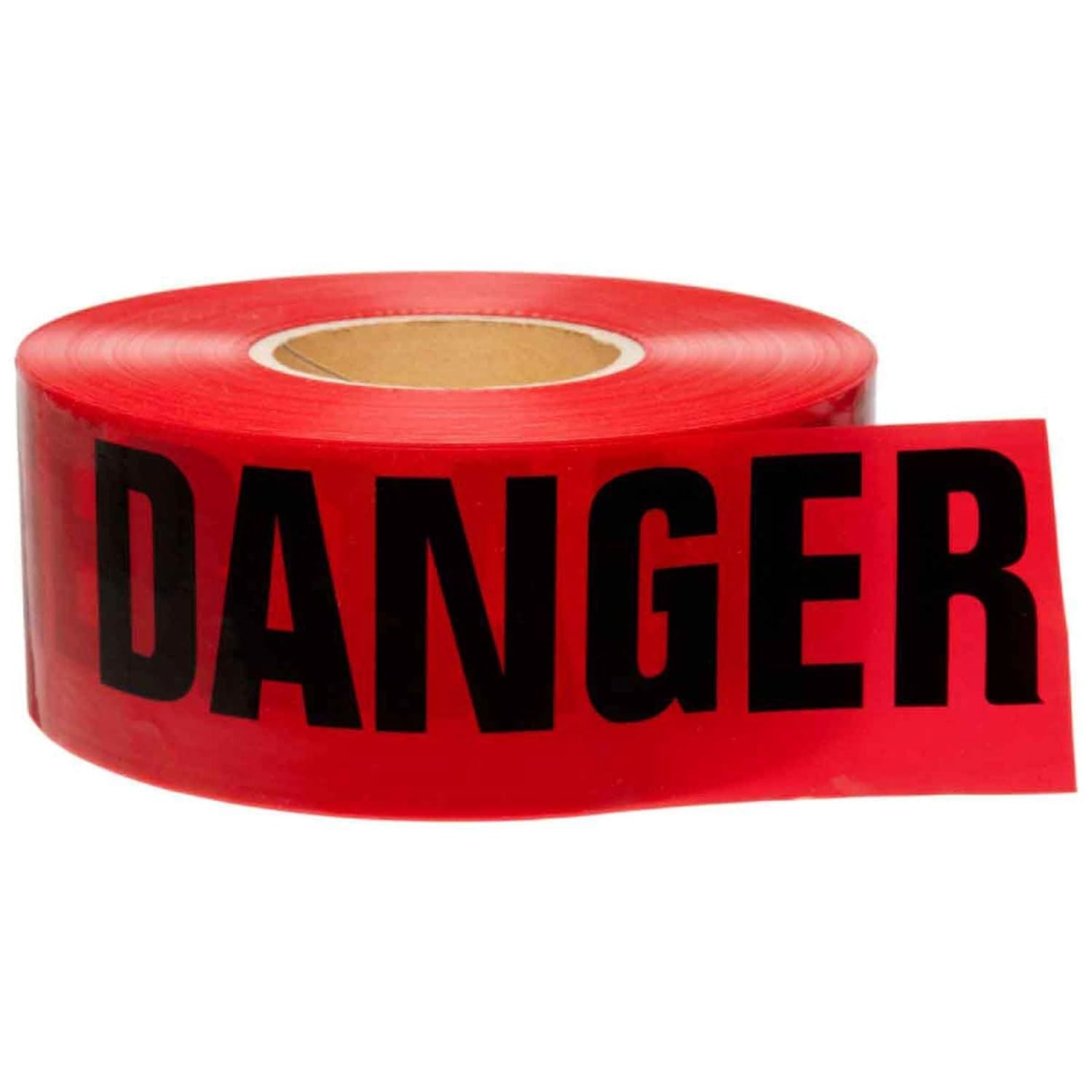 1 Rolls of Barricade Tape 3'; Red and Black Danger Tape Roll 1000 Feet; Danger Tape 3 Mil; Polyethylene Warning Tape; Bright Construction Tape to Mark