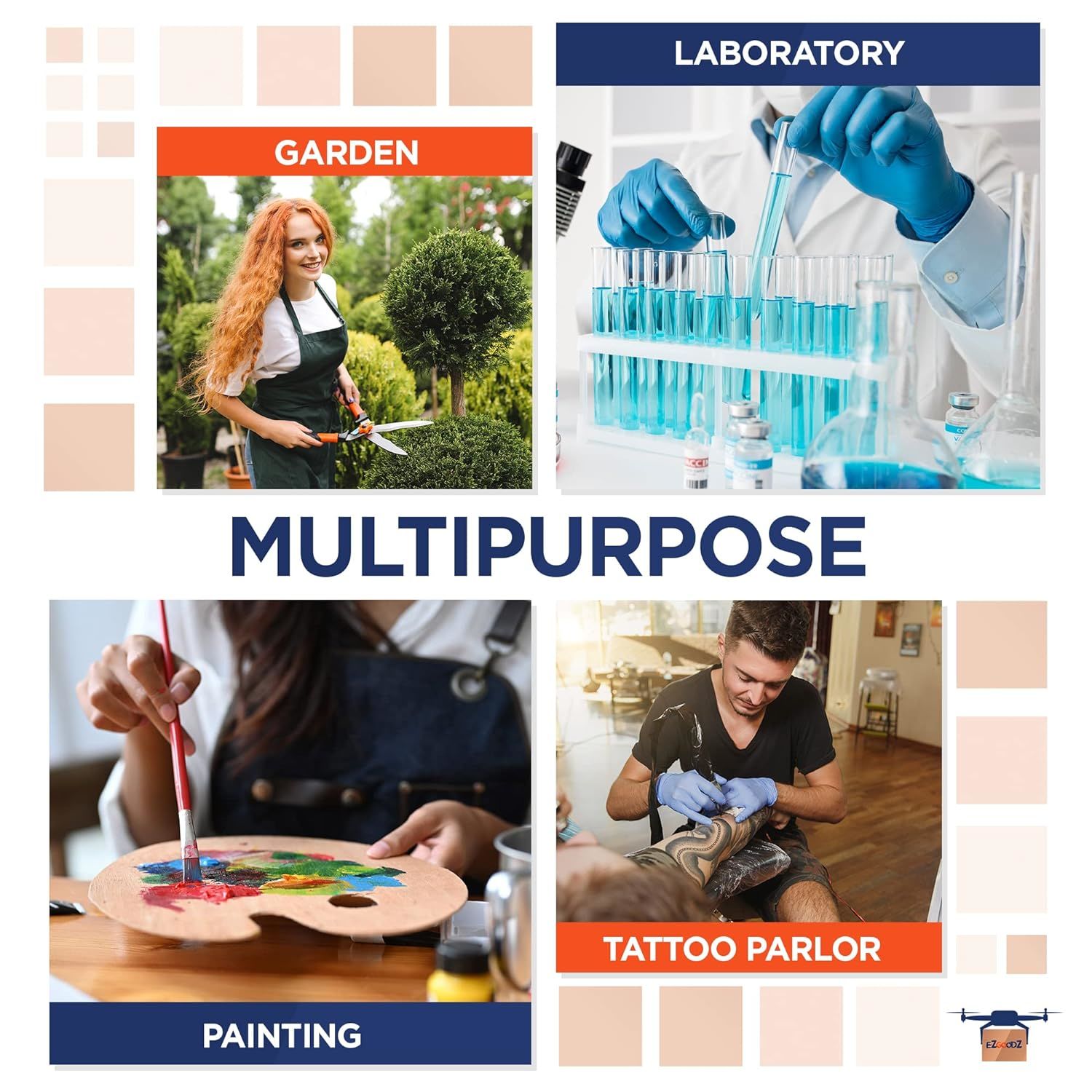 Disposable Clear Oversleeves 18". Pack of 100 Embossed Plastic Waterproof PPE Arm Covers with Elastic Wrist; Elbow. Polyethylene 1 Mil Protective Slee