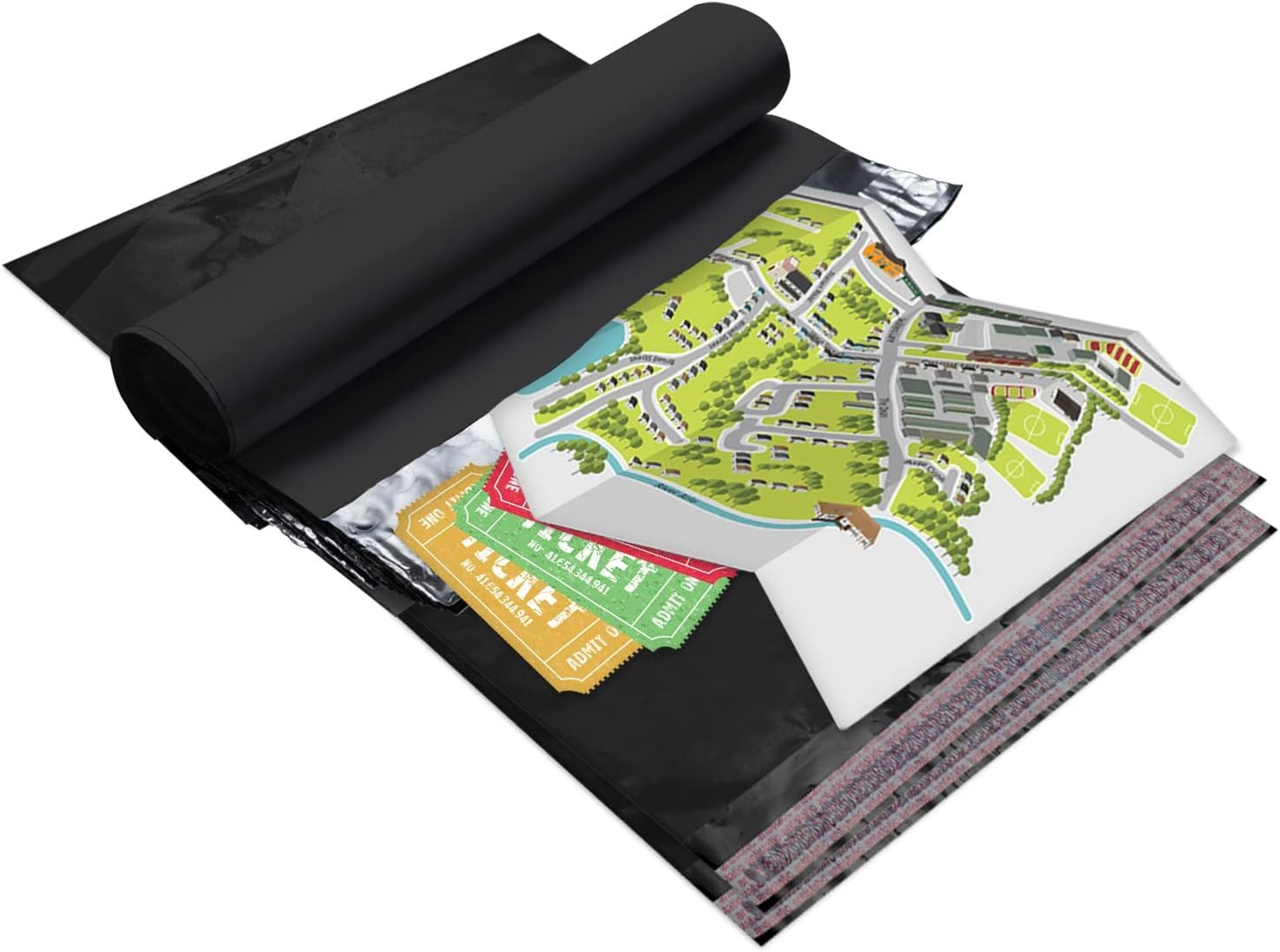 Pack of 50 Black Poly Mailers 19 x 24 Shipping Bags for Clothing 3.2 mil. Poly Mailer Bags 19x24 Plastic Mailing Envelopes for Clothes. Tear Proof Mai