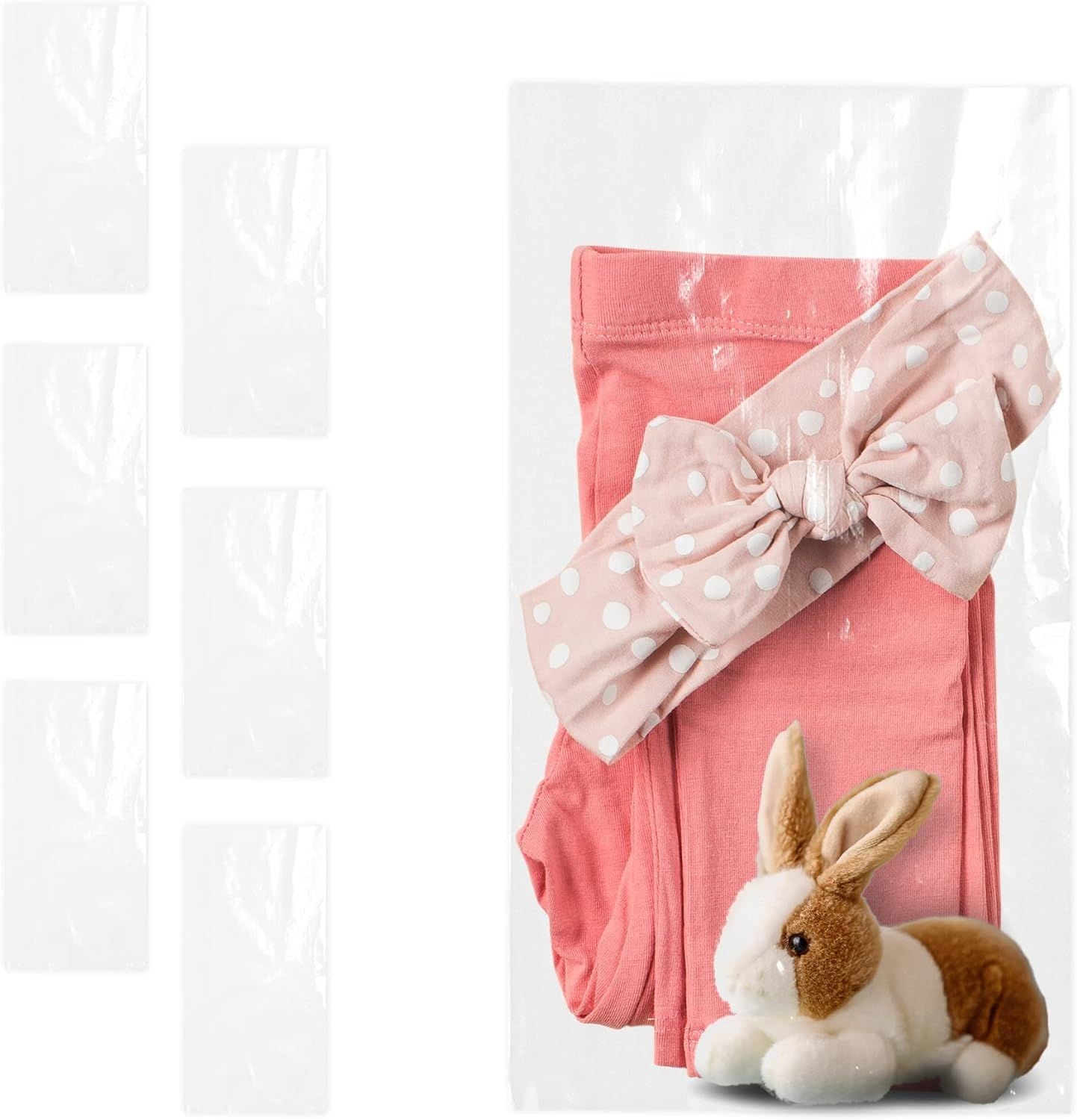 Clear Flat Poly Bags 6" x 12". Pack of 100 Non-Sticky Plastic 2 mil Retail Pouches. Medium PE Packaging for Mailing; Shipping; Packing. Reusable Stora