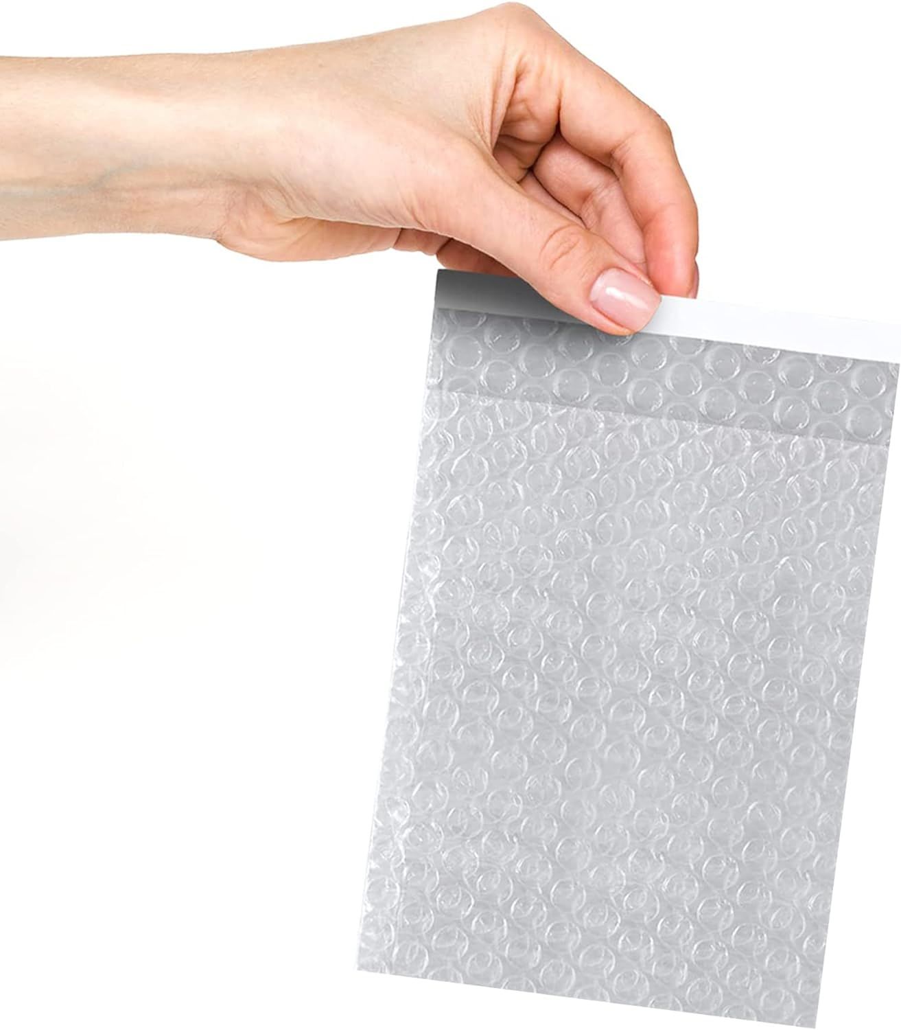 Bubble Out Bags 3.5 x 4 Inch Size. Pack of 25 Bubble Pouches 3" 1/2 x 4". Waterproof Bubble Packaging Envelopes. Self-Sealing Pouch for Moving. Bubble