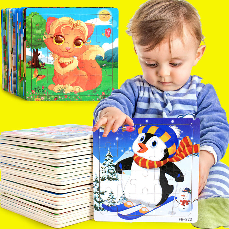 20 Piece Wooden Jigsaw Puzzle Kids Toy