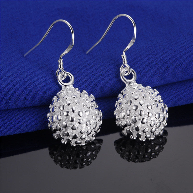 Creative Plated Silver Jewelry Women's Earrings Dandelion PendantEarrings Birthday Gifts