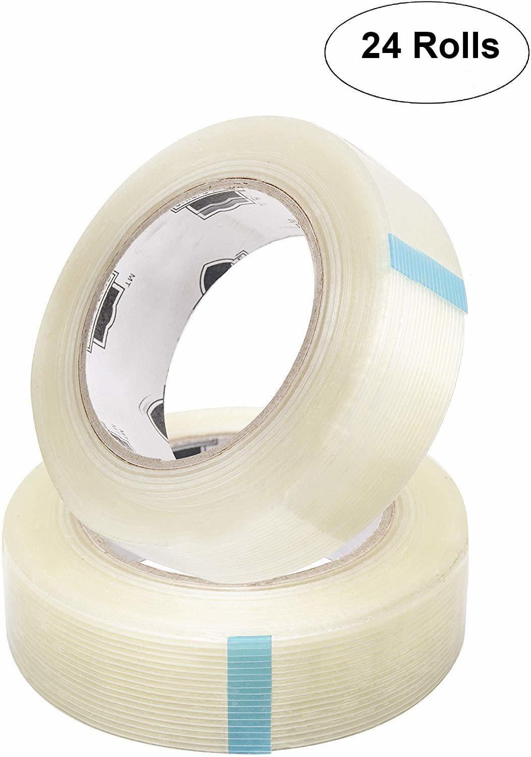 Natural Rubber Tape 72mm x 100m. 24 Rolls of Carton Sealing Tape for Moving Box; Home; Office Mailing. Strong Multipurpose Tapes. Natural Rubber Adhes