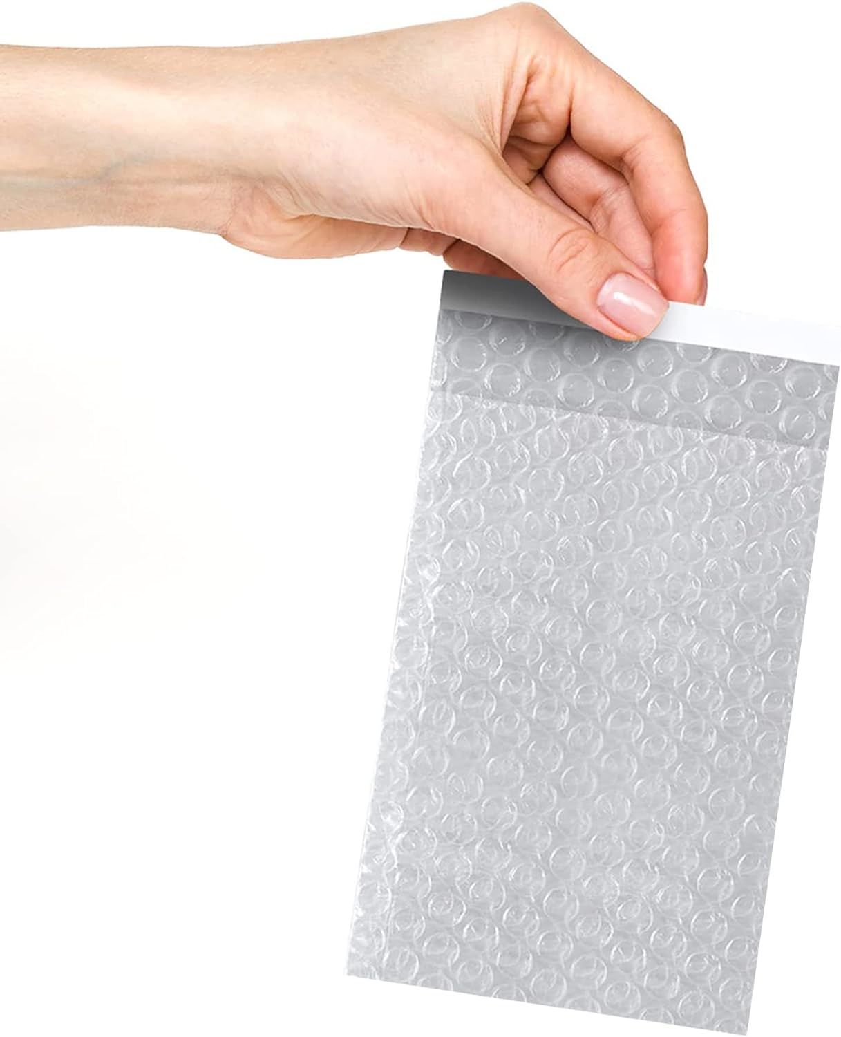 Self Seal Bubble Pouches 4 x 5.5; Pack of 500 Packing Bubble Bags for Shipping with Bubble Cushion; Waterproof Clear Bubble Out Bag with Adhesive Clos