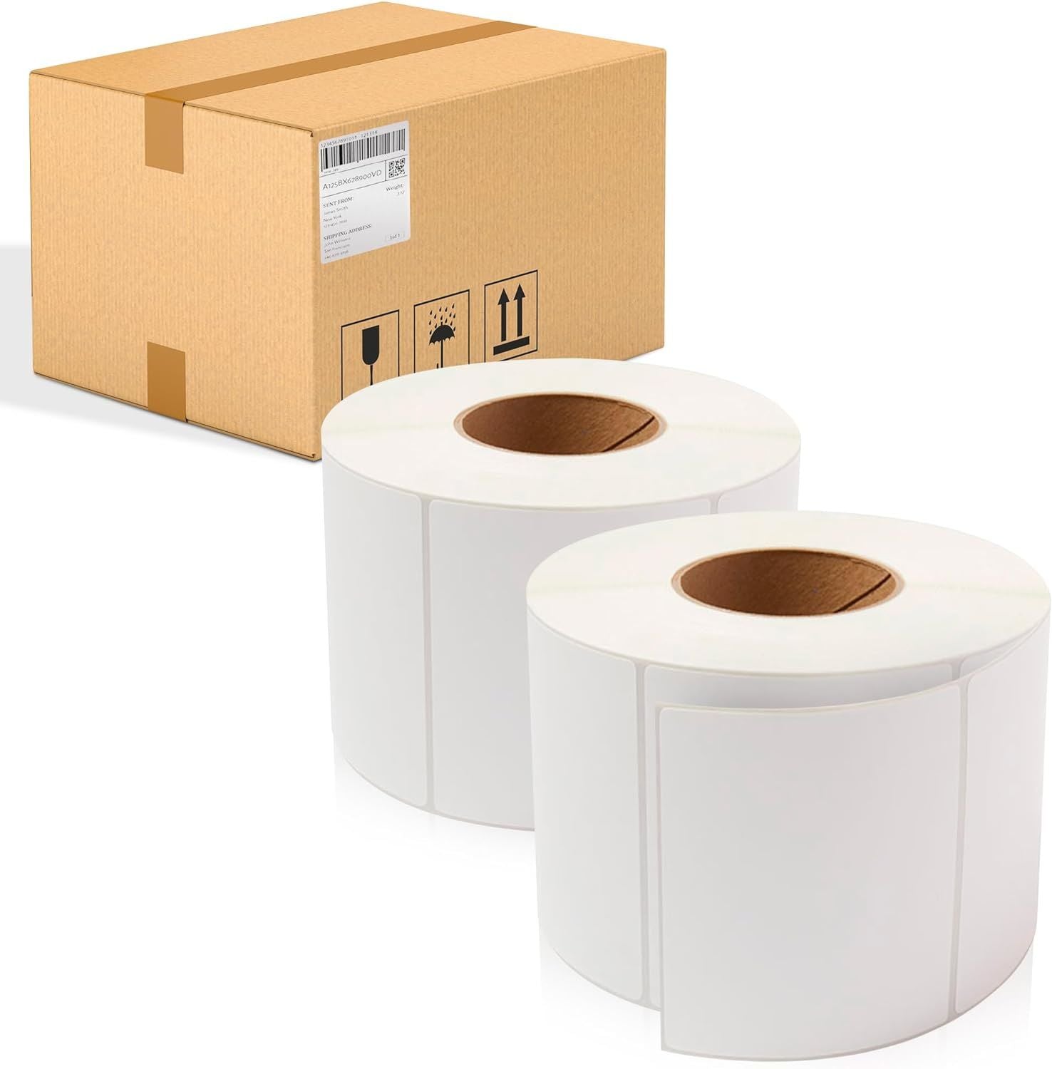 4760 Pack Direct Thermal Labels 3" x 5" 3 Core. Self-Adhesive Rolls. Mailing Postage. Printing Paper. Blank for Shipping; barcoding
