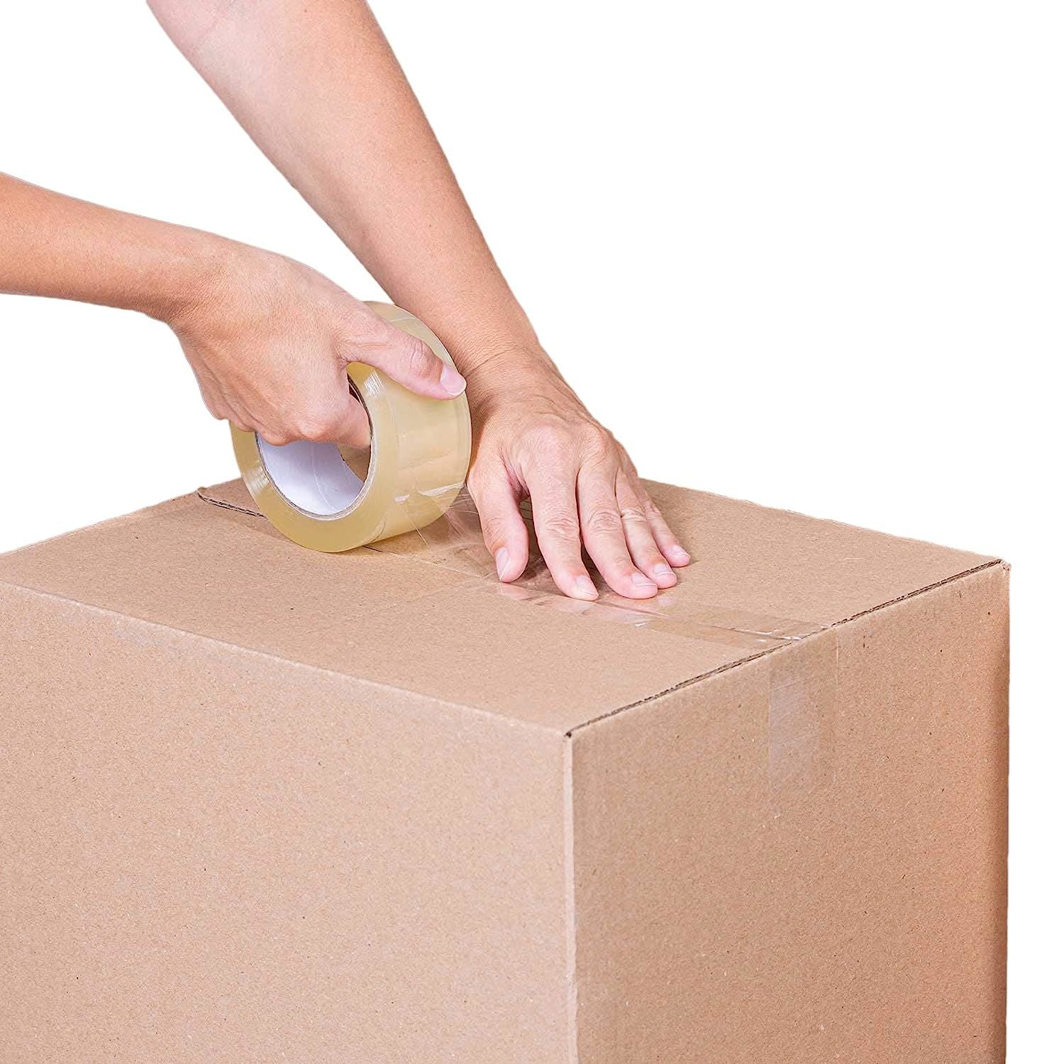 36 Rolls of Clear Carton Sealing Tape 2" x 110 yds. Thickness 1.8 Mil. Acrylic Packaging Tape for Wrapping; Packing; Shipping; Moving Boxes. Acrylic E