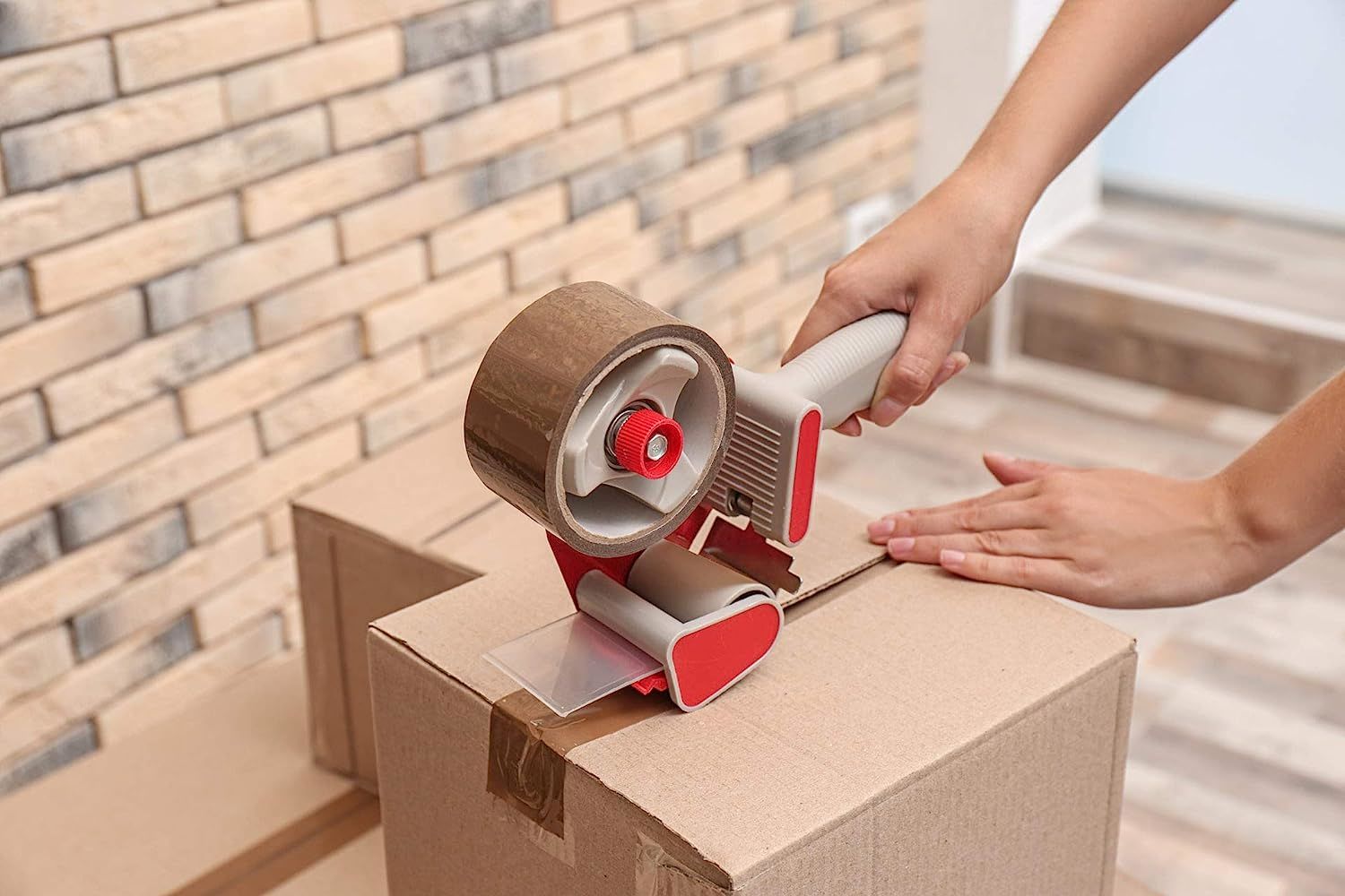 36 Rolls of Tan Carton Sealing Tape 2" x 55 yds. Thickness 1.6 Mil. Acrylic Packaging Tape for Wrapping; Packing; Shipping; Moving Boxes. Acrylic Emul