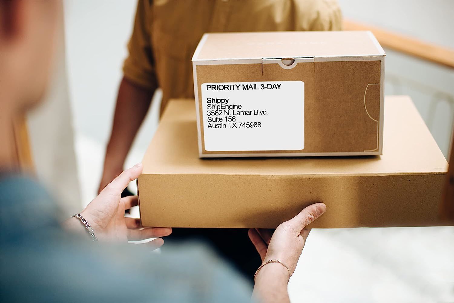 2000 Pack 8.5" x 5.5" - Laser Sheet Labels (2-Up). Adhesive Sticks for Shipping and mailing