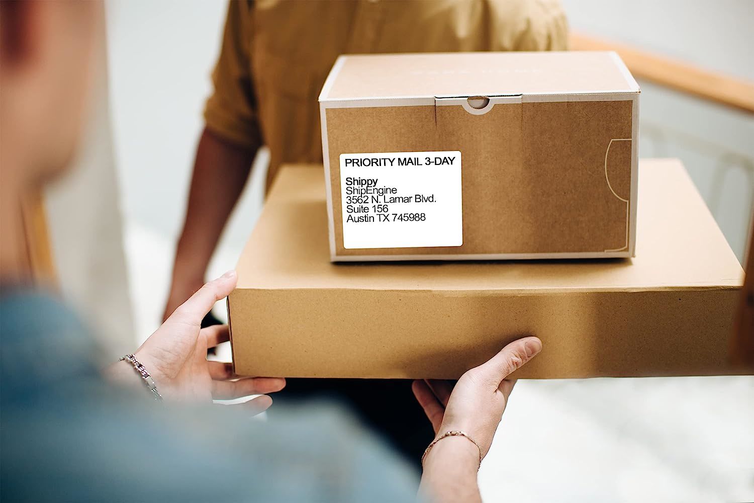 6000 Pack 4" x 3.33" - Laser Sheet Labels (6-Up). Adhesive Sticks for Shipping and mailing