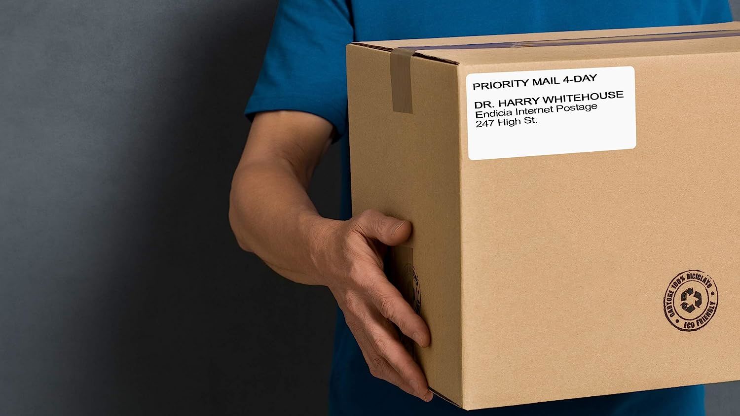 12000 Pack Thermal Transfer Fanfold Labels 4" x 2". Perforated Self-Adhesive Rolls. Mailing Postage. Printing Paper. Blank for Shipping; barcoding