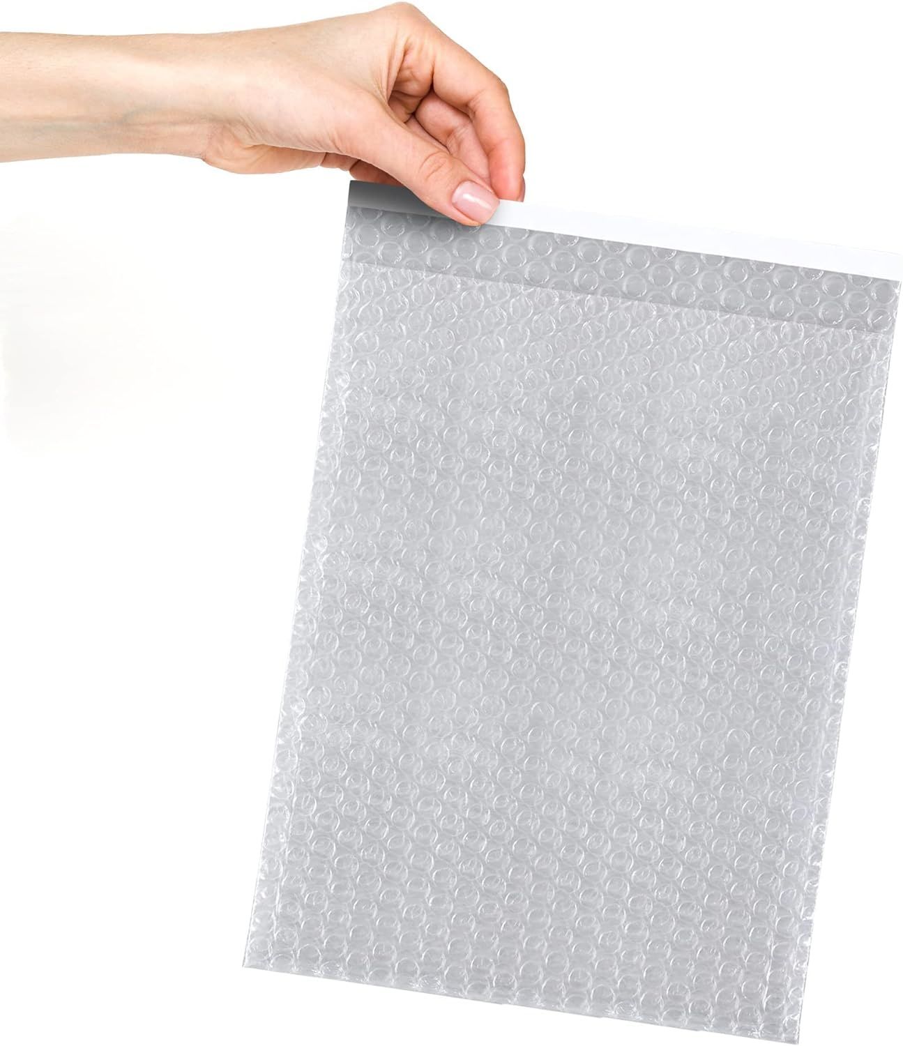 Self Seal Bubble Pouches 8 x 11.5; Pack of 150 Packing Bubble Bags for Shipping with Bubble Cushion; Waterproof Clear Bubble Out Bag with Adhesive Clo