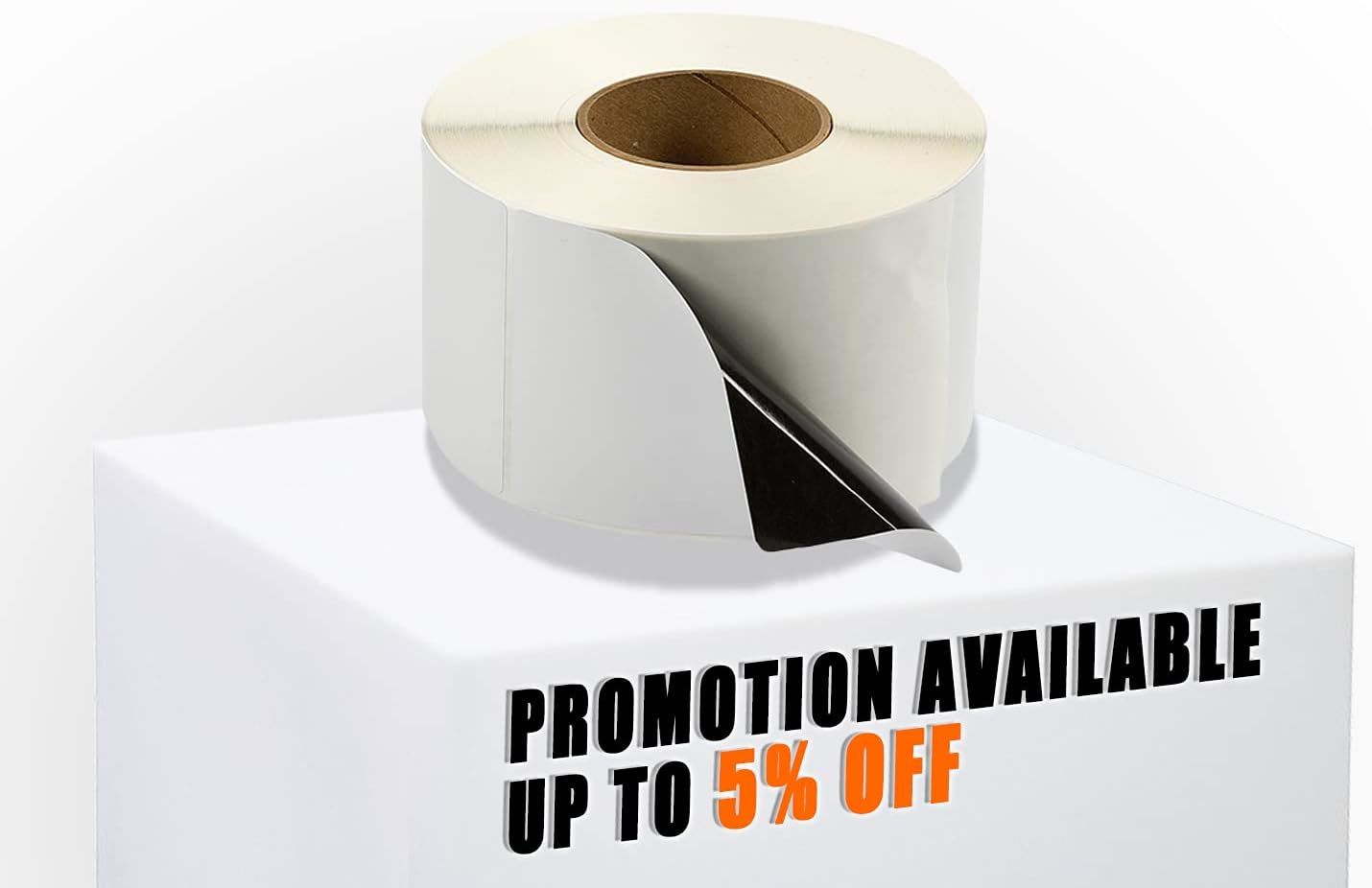 4000 Pack of White Block Out Thermal Transfer Labels 4" x 6" with 3" Core. Perforated Thermal Shipping Label. Self-adhesive Rolls. Mailing Printing Ro