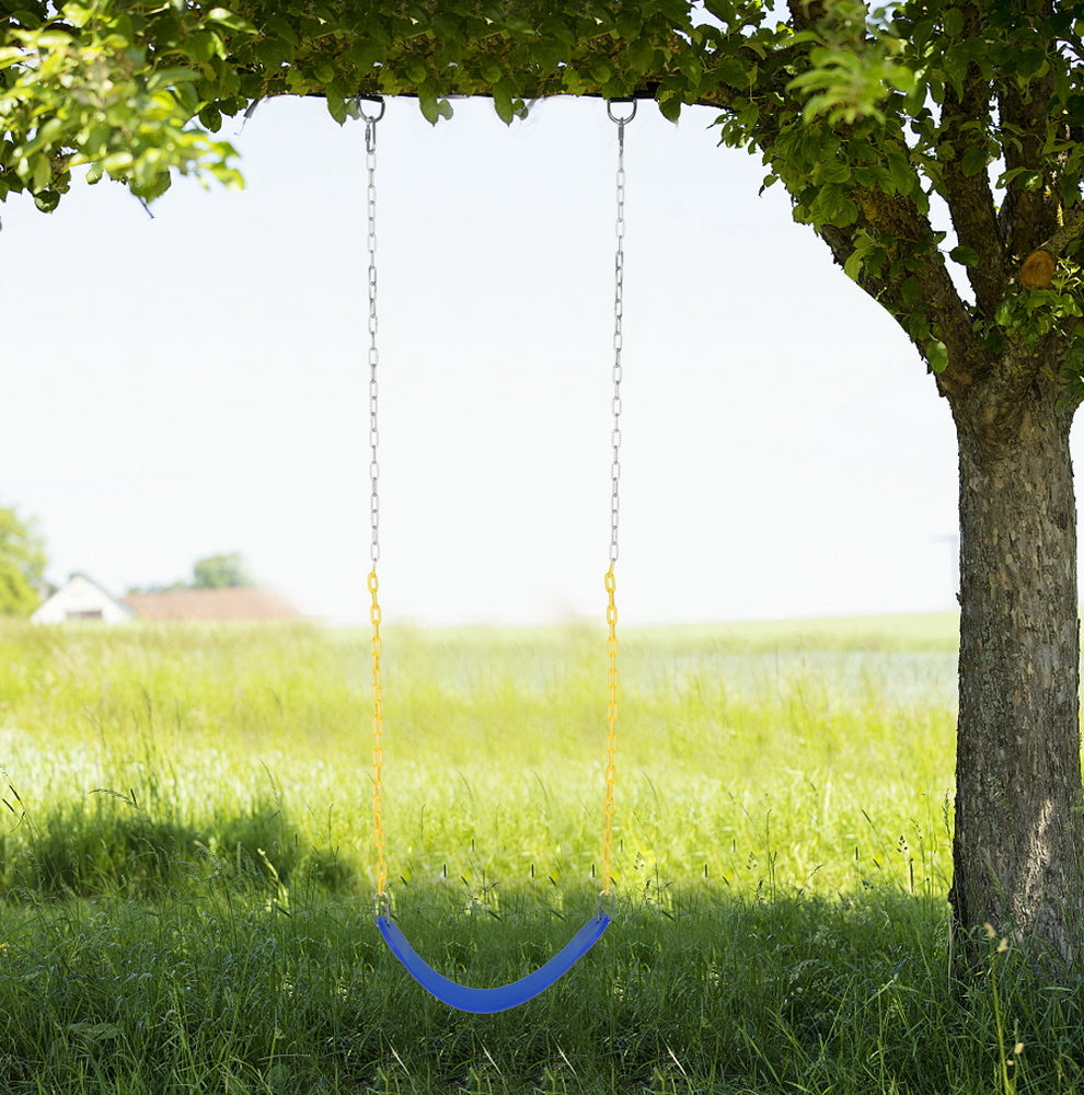 Heavy Duty Swing Seat Set Accessories Replacement Swings Slides Gyms Outdoor Blue