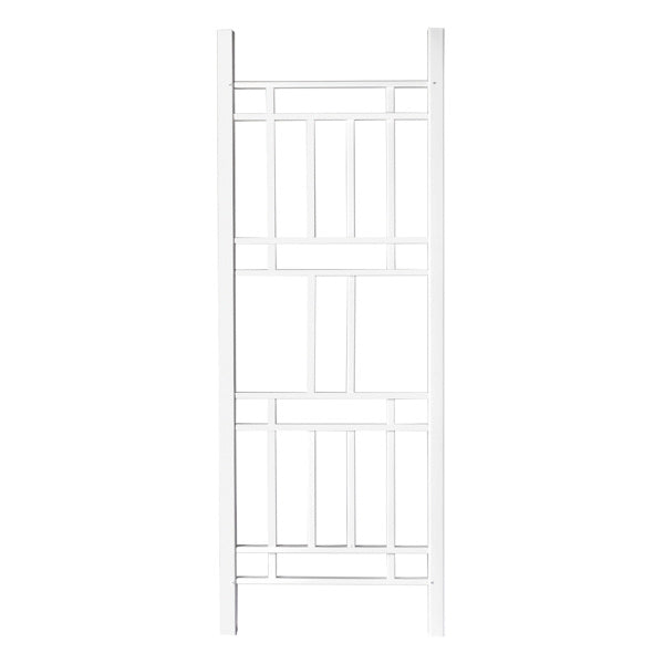 Garden Trellis 28"W x 75"H for Climbing Plants, Vinyl Trellis Indoor Outdoor Plant Support for Vines, Flowers, Vegetables, White
