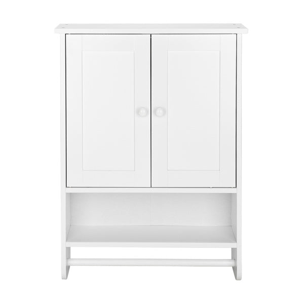 65 x 48.7 x 14.6cm Wall Hanging Cabinet with Two Doors Wall Washer Storage Cabinet